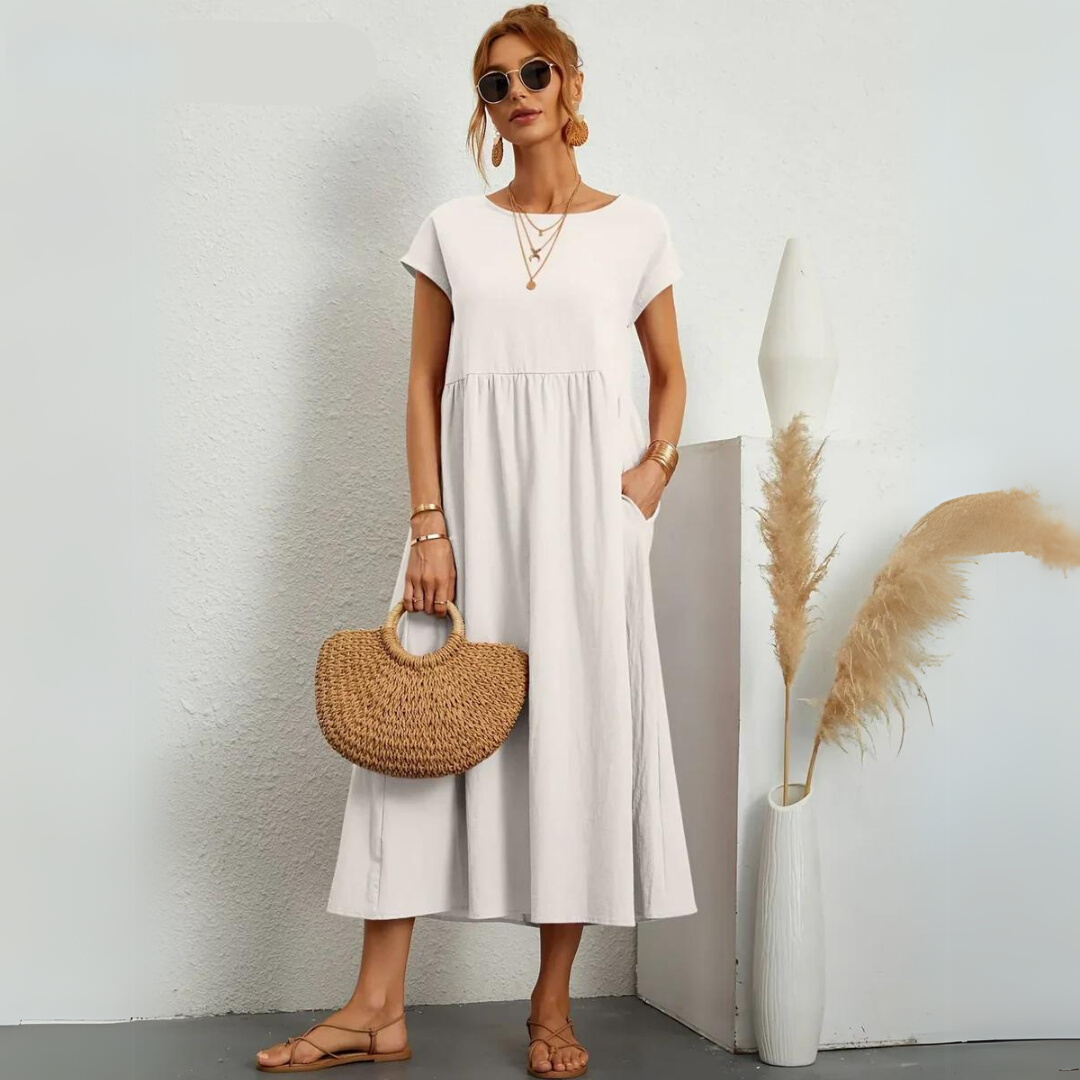 Isla | Abito midi casual in cotone