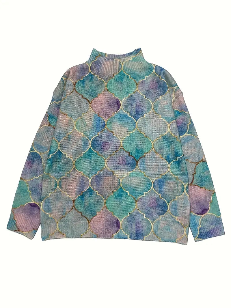 Erica – Maglione Aurora Glow con Dettagli Dorati