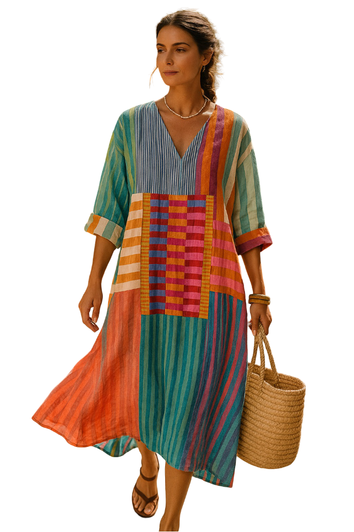 Lia | Abito geometrico elegante