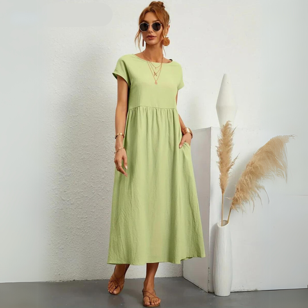 Isla | Abito midi casual in cotone