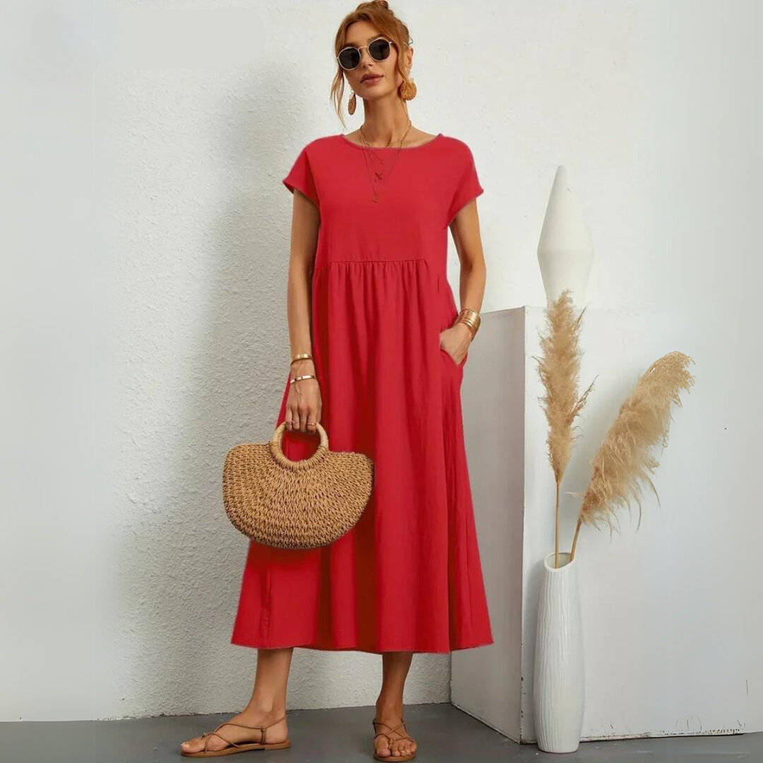 Isla | Abito midi casual in cotone