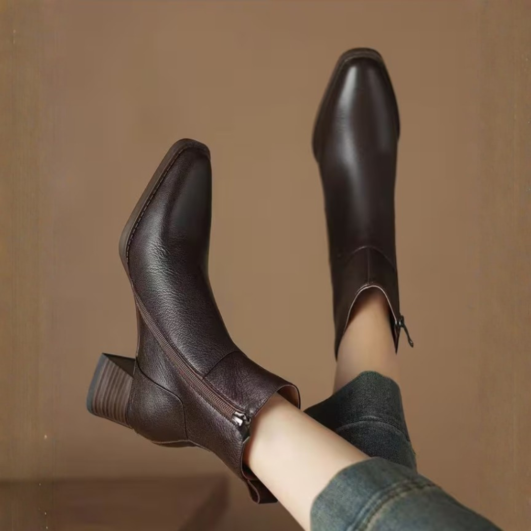 Chiara | Stivaletti di Lusso con Tacco Medio