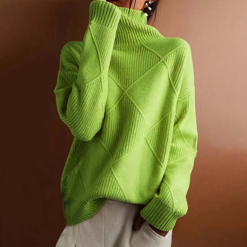 Remmy | Maglione a Collo Alto con Trama Lavorata