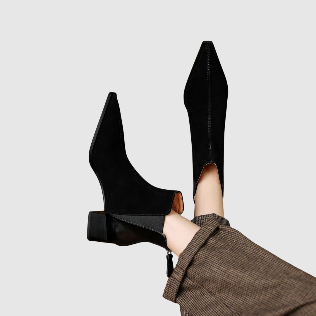 Rosa | Stivaletti Morbidi e Raffinati con Tacco Comodo