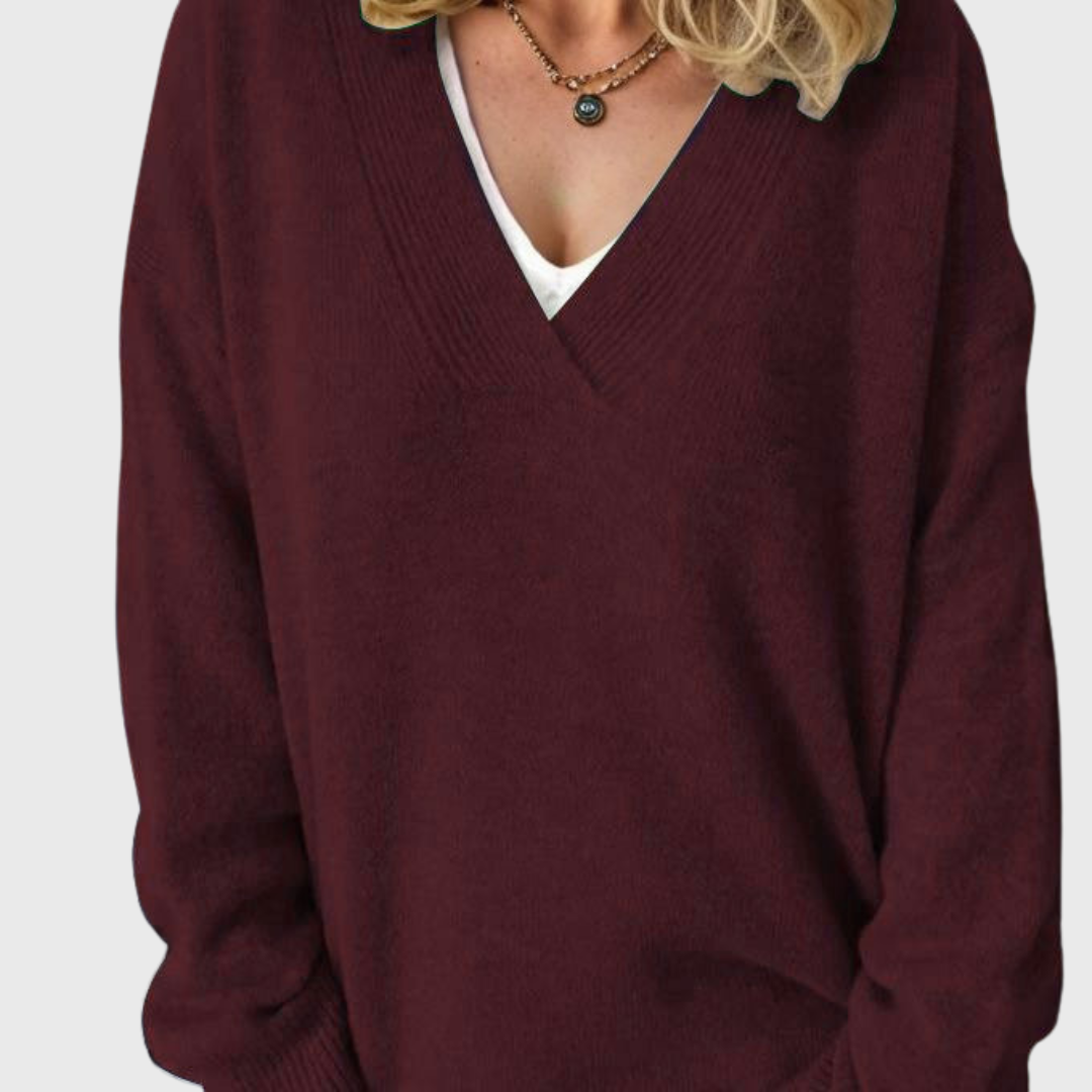 Silvia | Maglia Morbida con Scollo a V