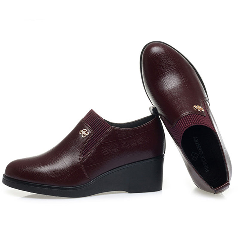 Elvira | Scarpe Eleganti in Pelle con Zeppa