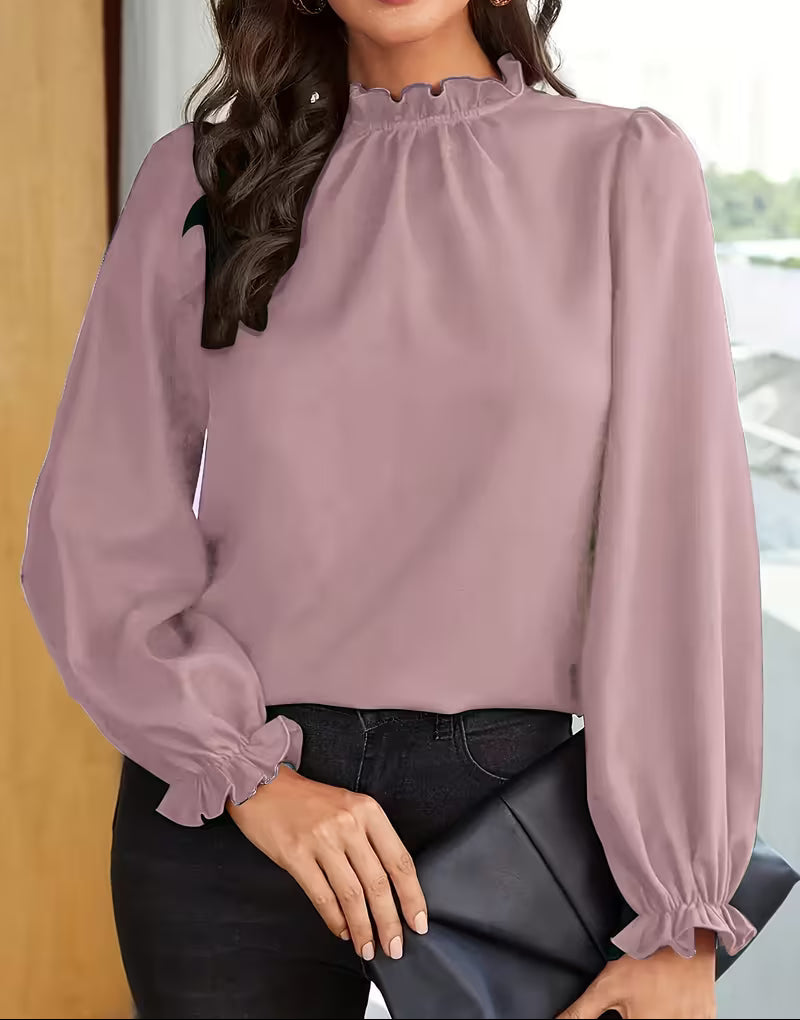 Viola | Blusa Elegante con Maniche a Sbuffo