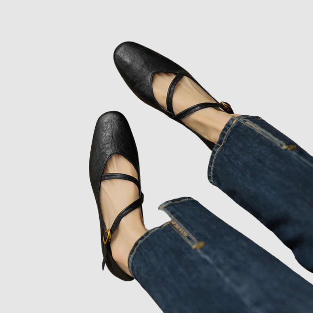 Livia | Ballerine Eleganti con Cinturino alla Caviglia