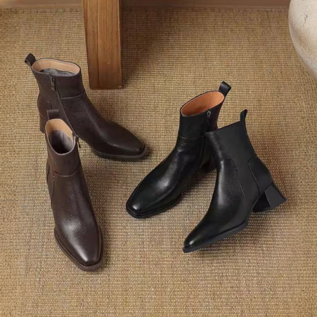 Chiara | Stivaletti di Lusso con Tacco Medio