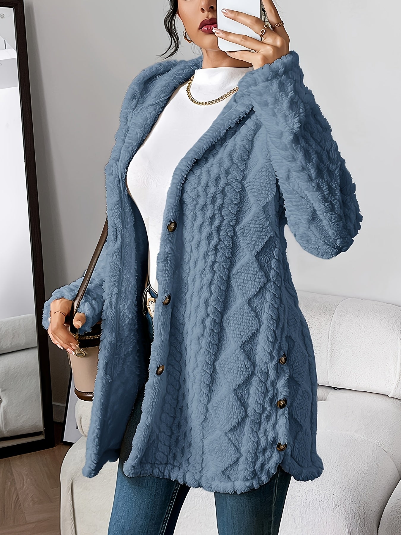 Velora | Cardigan Morbido con Cappuccio