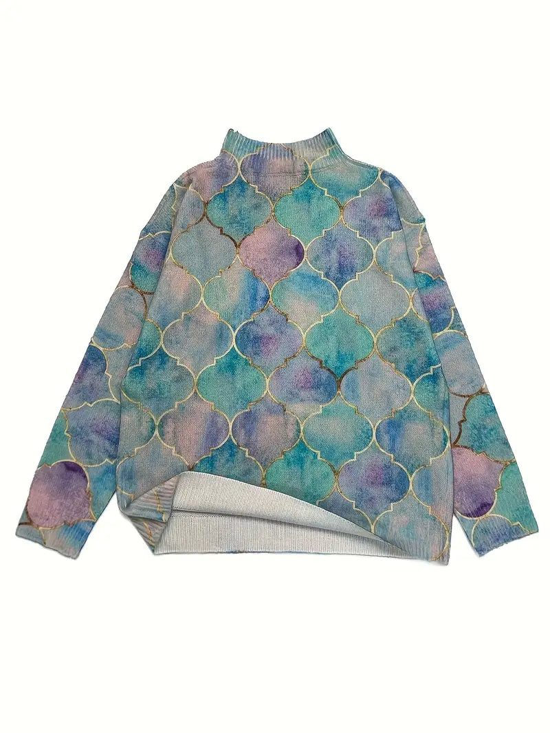 Erica – Maglione Aurora Glow con Dettagli Dorati