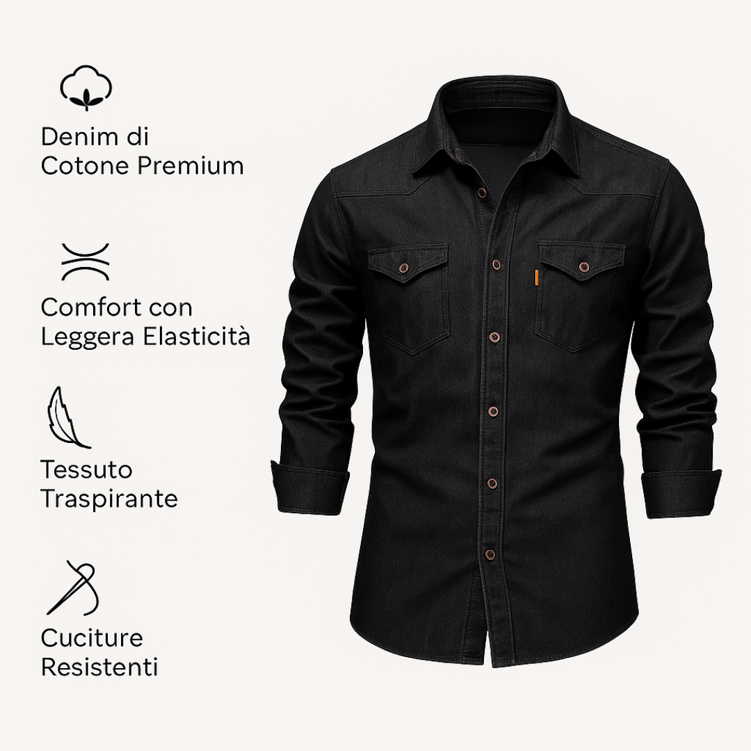 Lorenzo | Camicia in Denim di Cotone