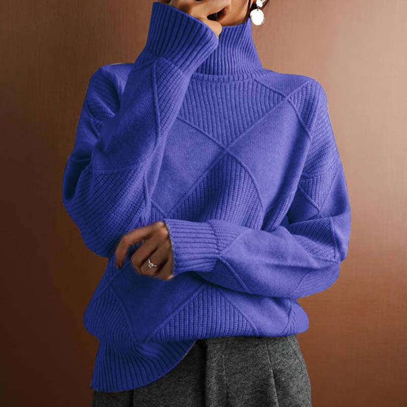 Remmy | Maglione a Collo Alto con Trama Lavorata