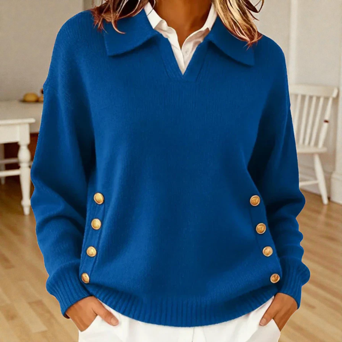 Marta | Maglia Morbida con Colletto Elegante