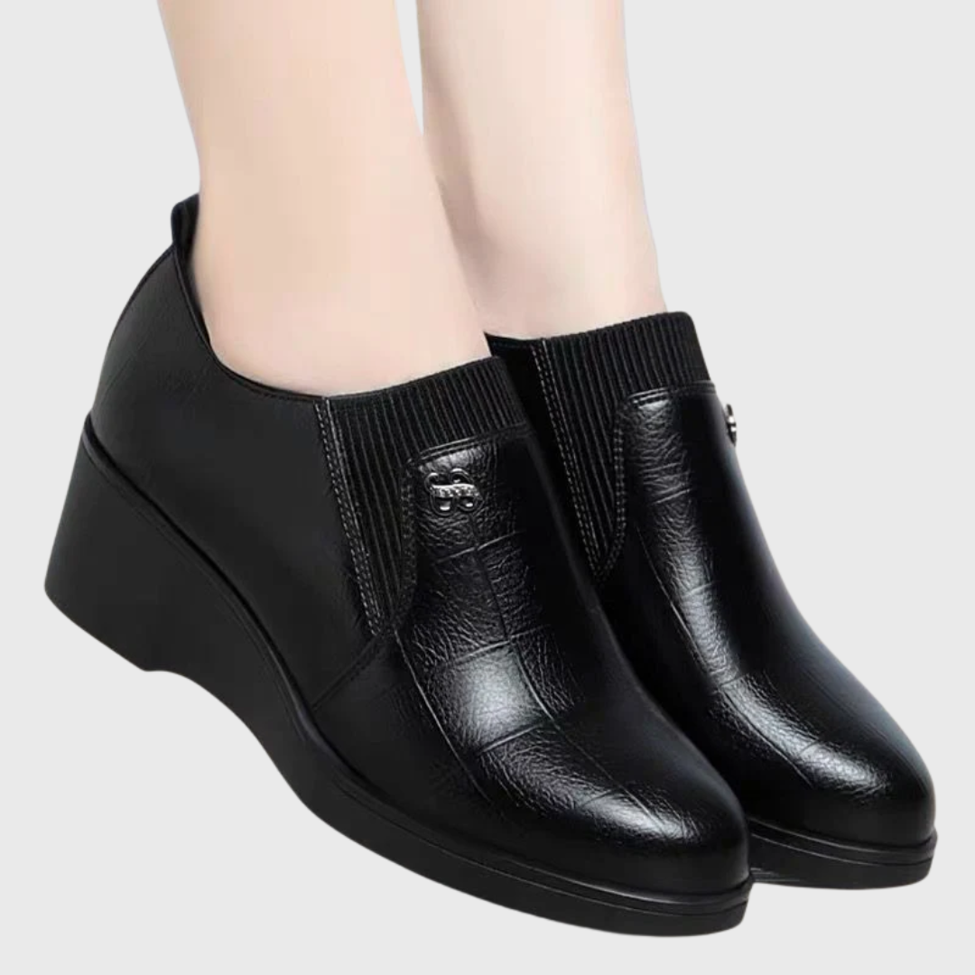 Elvira | Scarpe Eleganti in Pelle con Zeppa