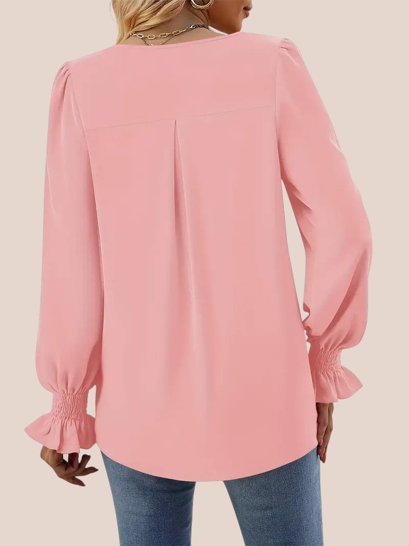 Mira | Blusa Elegante con Scollo a V