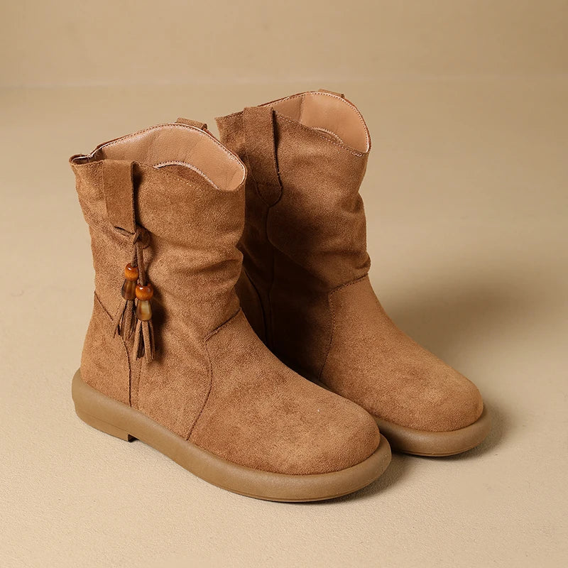 Hallie | Stivaletti Morbidi in Camoscio