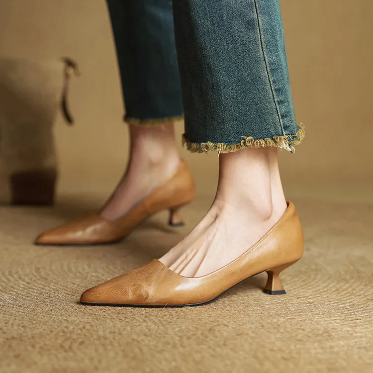 Anok | Décolleté in vera pelle