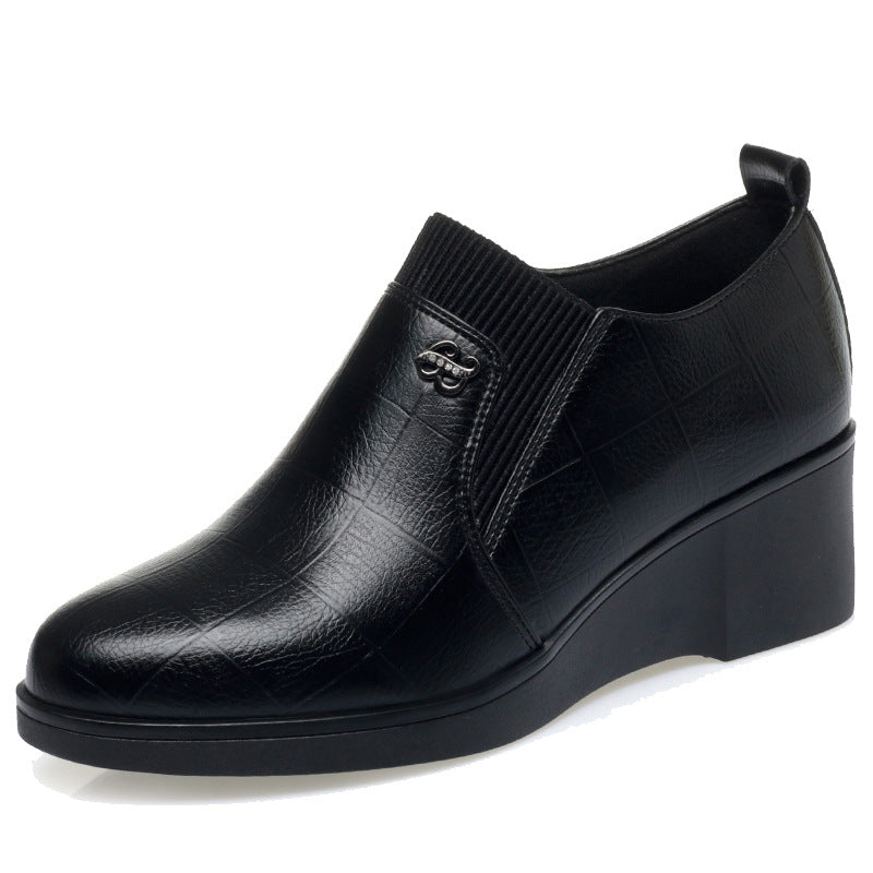 Elvira | Scarpe Eleganti in Pelle con Zeppa