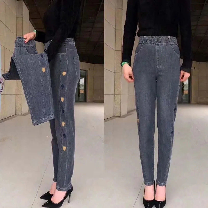 Soraya | Jeans elasticizzati con ricamo