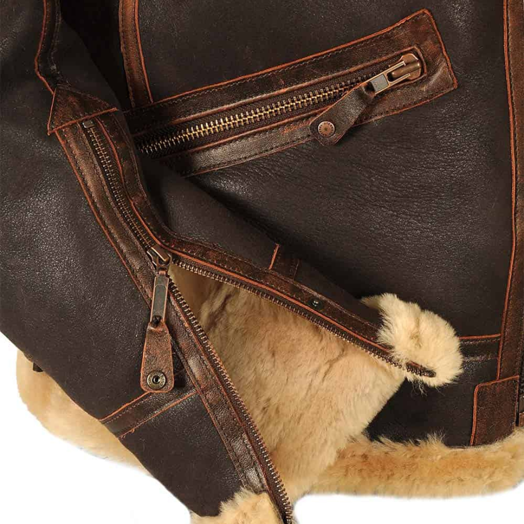 Maverick | Cappotto in pelle elegante