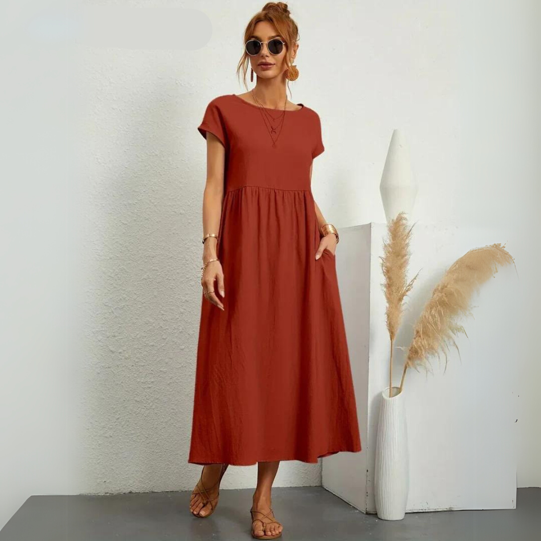 Isla | Abito midi casual in cotone