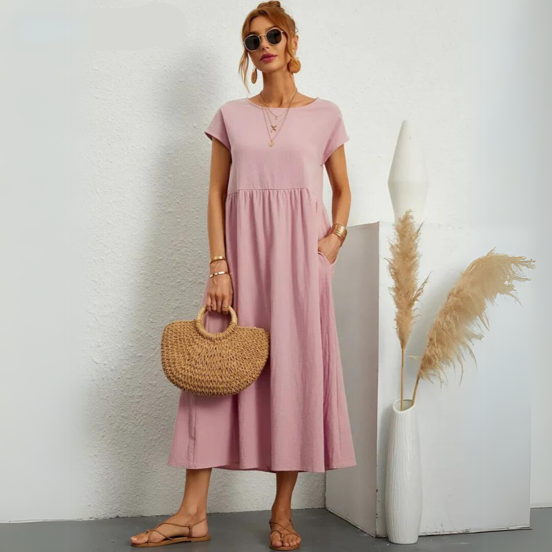 Isla | Abito midi casual in cotone