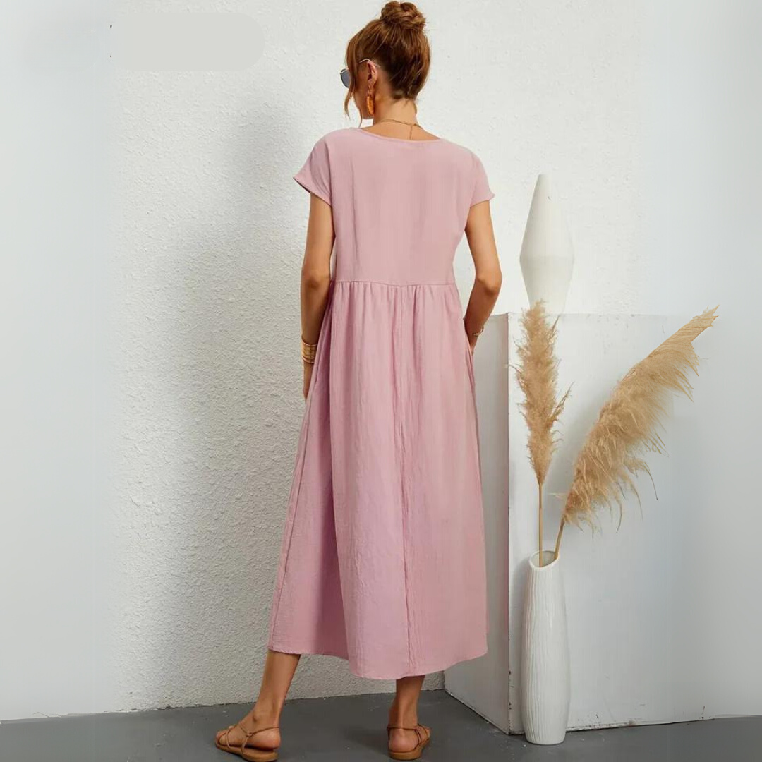 Isla | Abito midi casual in cotone