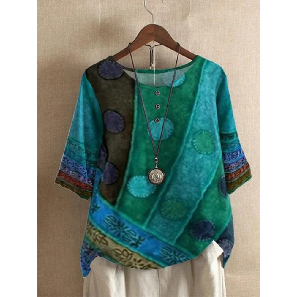 Valarie | top bohemien colorato