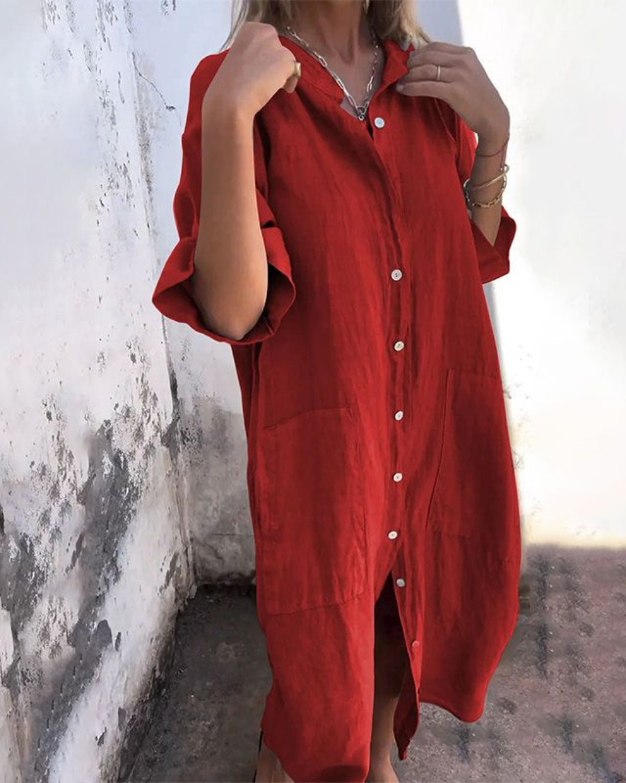 Melanie | Abito camicia casual stile Ibiza