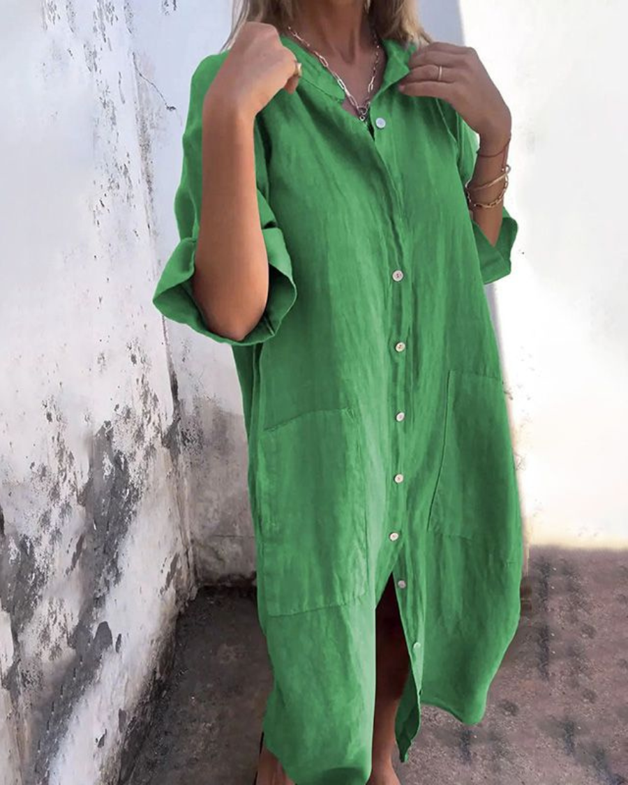 Melanie | Abito camicia casual stile Ibiza