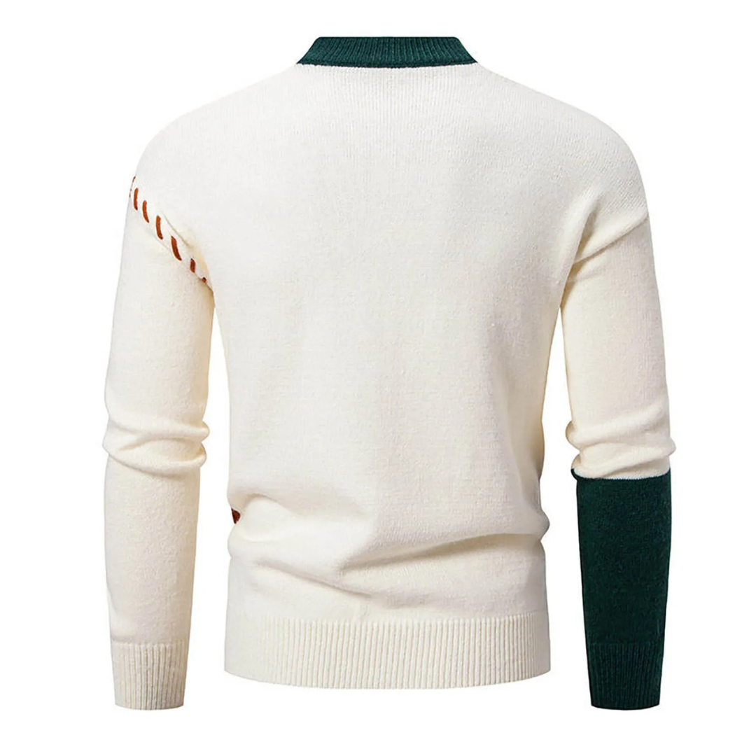 Ian | Maglione elegante a blocchi