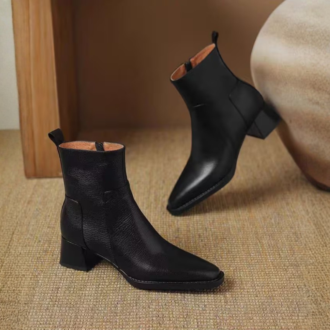 Chiara | Stivaletti di Lusso con Tacco Medio