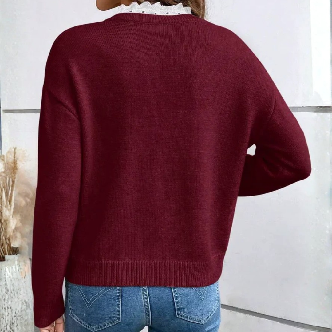 Maria | Blusa Elegante con Collo Francese