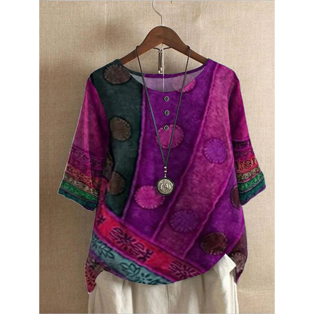 Valarie | top bohemien colorato