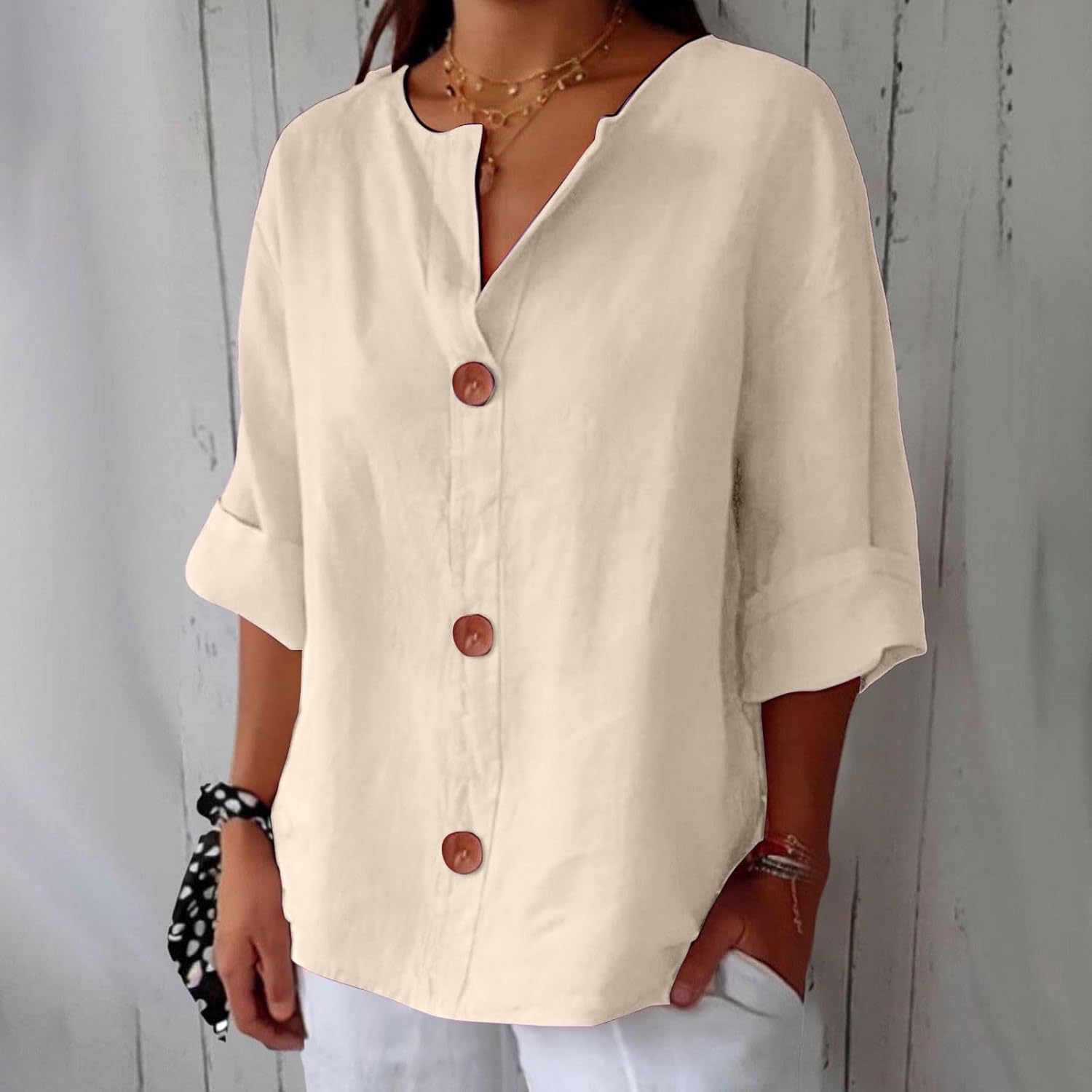 Clara | Blusa in lino casual