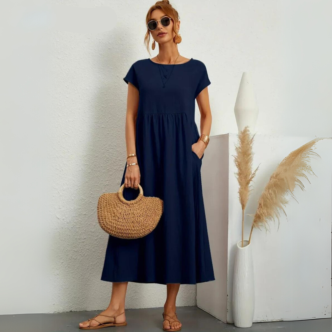 Isla | Abito midi casual in cotone