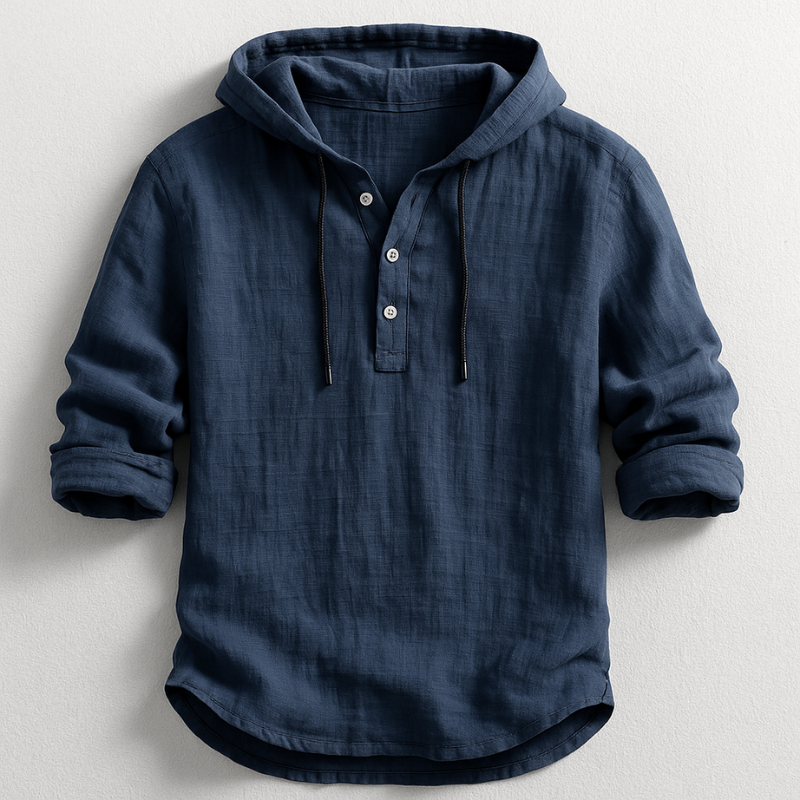 Bradley - Elegante Camicia Con Cappuccio e Maniche Lunghe