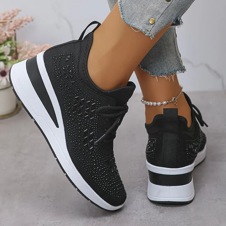 Isabelle | Scarpe ortopediche decorate con strass