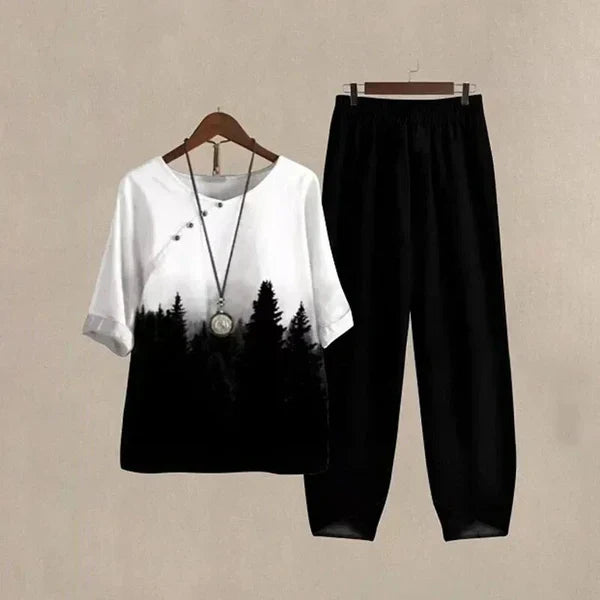 Lilou | Completo camicia e pantaloni comodi e chic