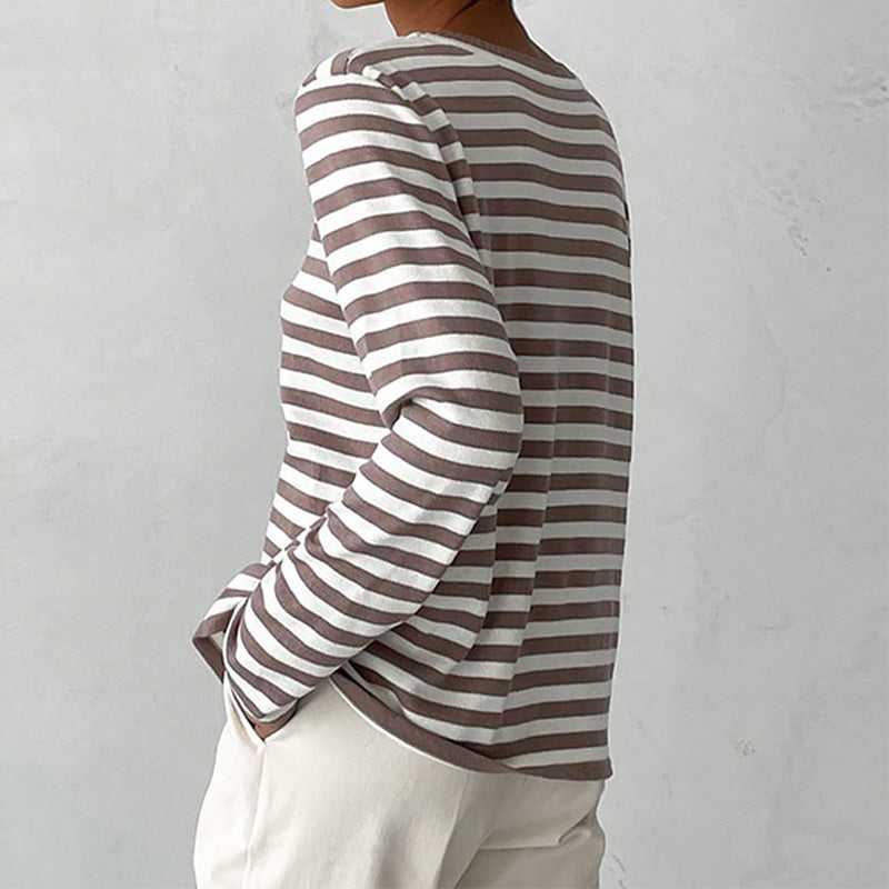 Nicole | Maglione rayé chic