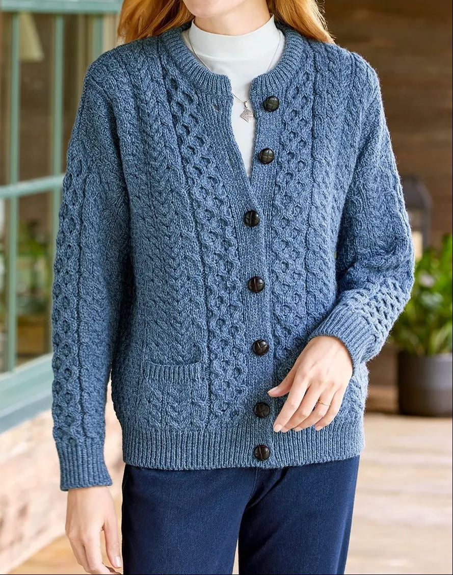 Giada | Cardigan Morbido con Motivo Intrecciato