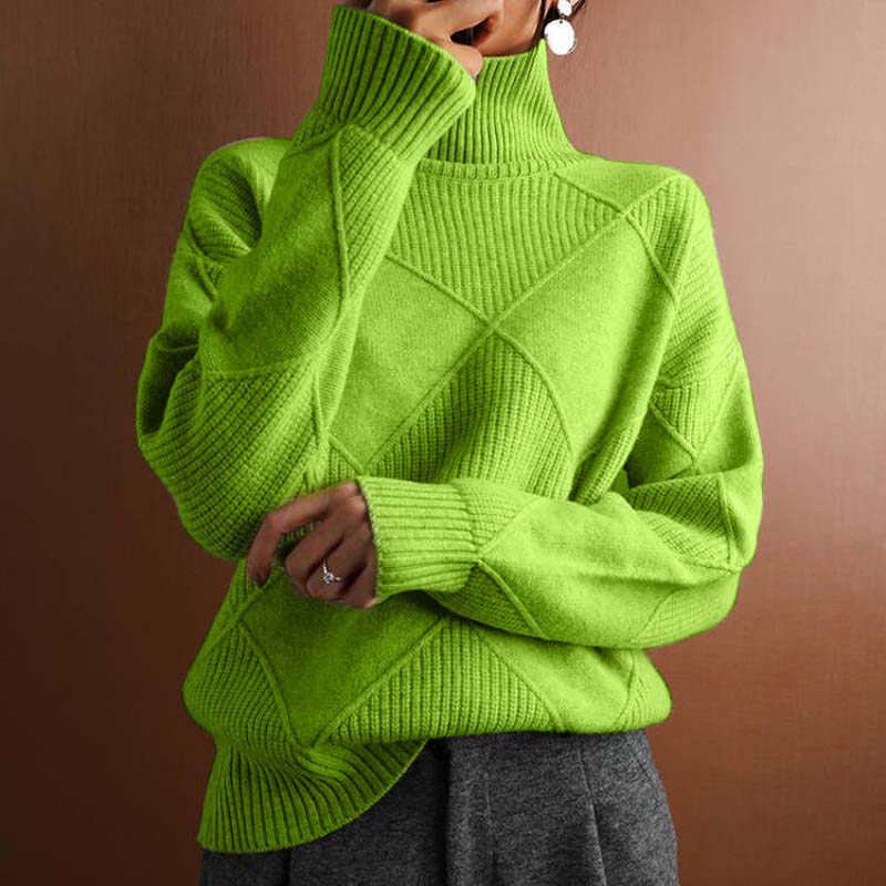 Remmy | Maglione a Collo Alto con Trama Lavorata