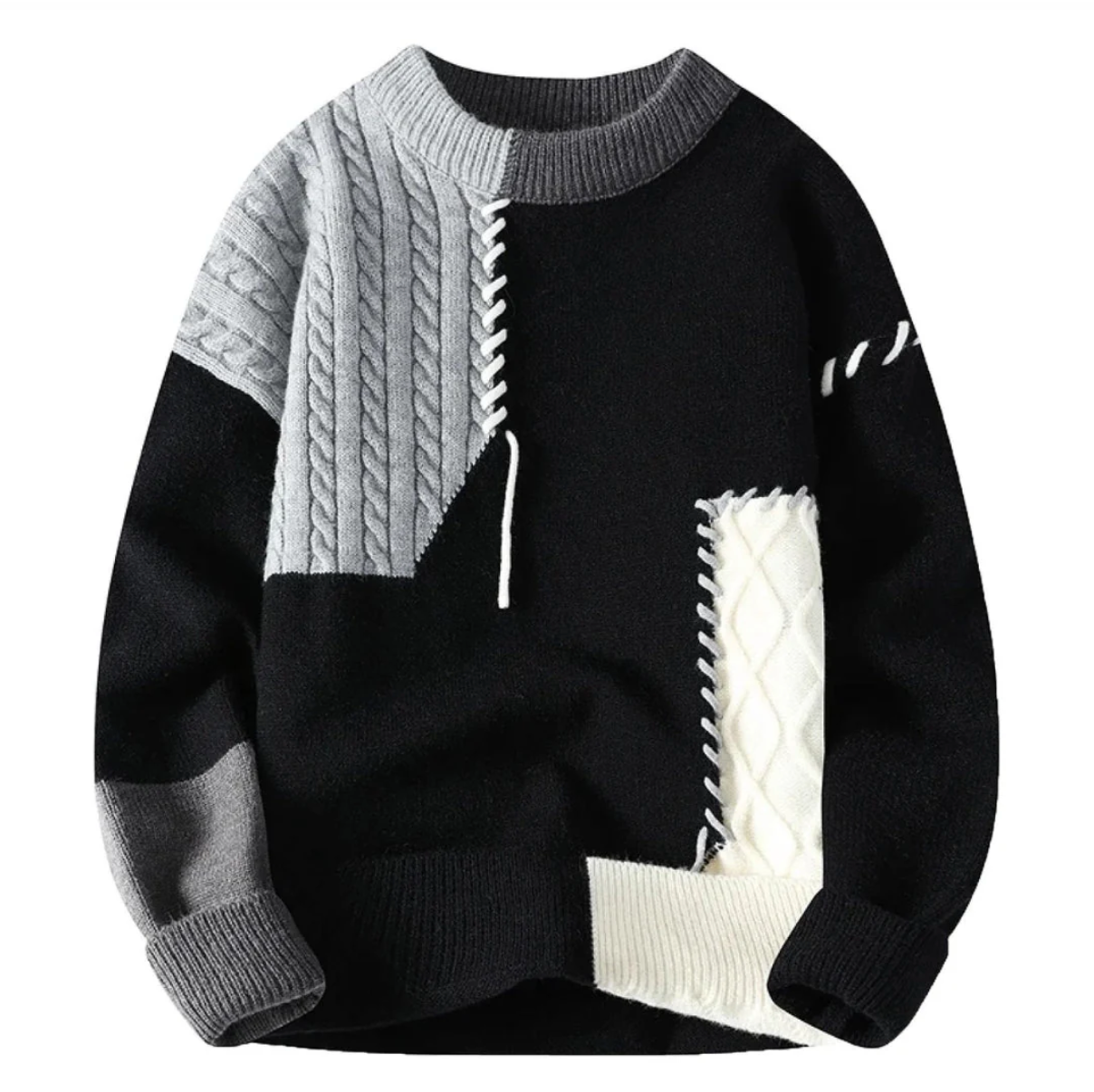 Bruno | Maglione patchwork confortevole