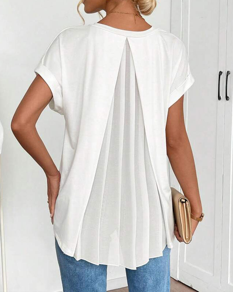 Estella | T-shirt patchwork casual