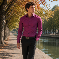 Camicia uomo con bottoni a contrasto | Nash