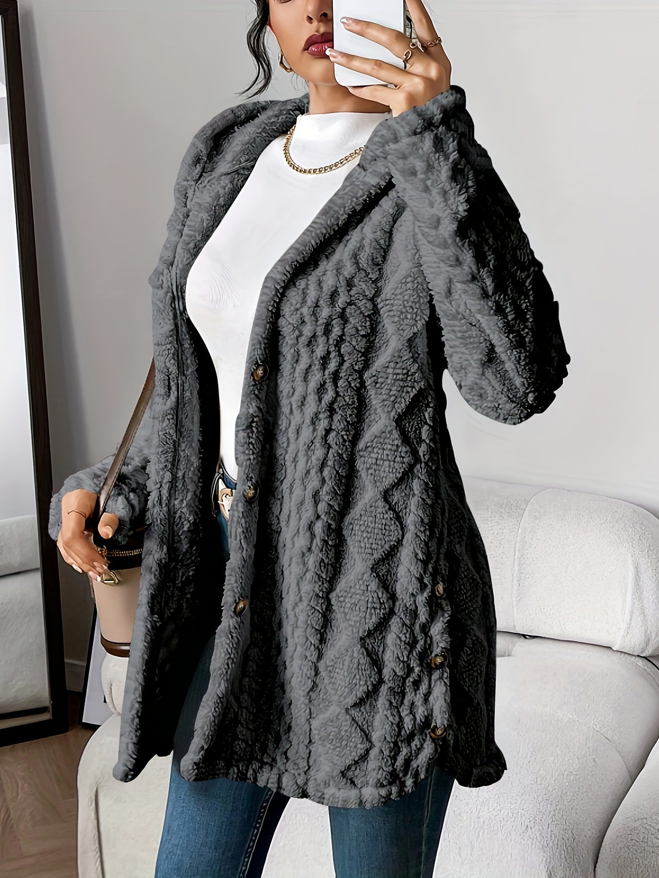 Velora | Cardigan Morbido con Cappuccio