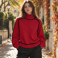 Maglione donna collo alto | Heather