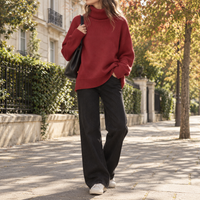 Maglione donna collo alto | Rose