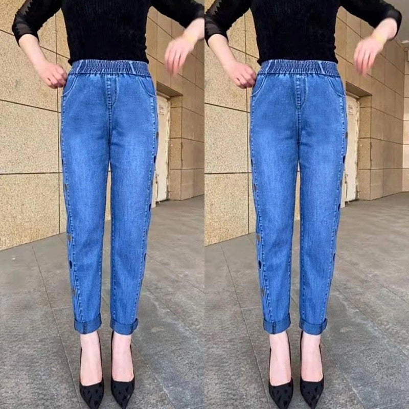 Soraya | Jeans elasticizzati con ricamo